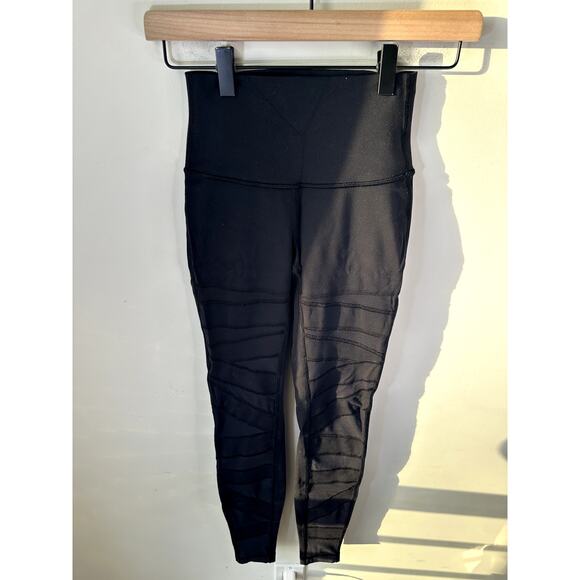 Lululemon Wunder Under Pant Hi-Rise Tech Mesh 28" Sz 2 Black - Picture 4 of 6